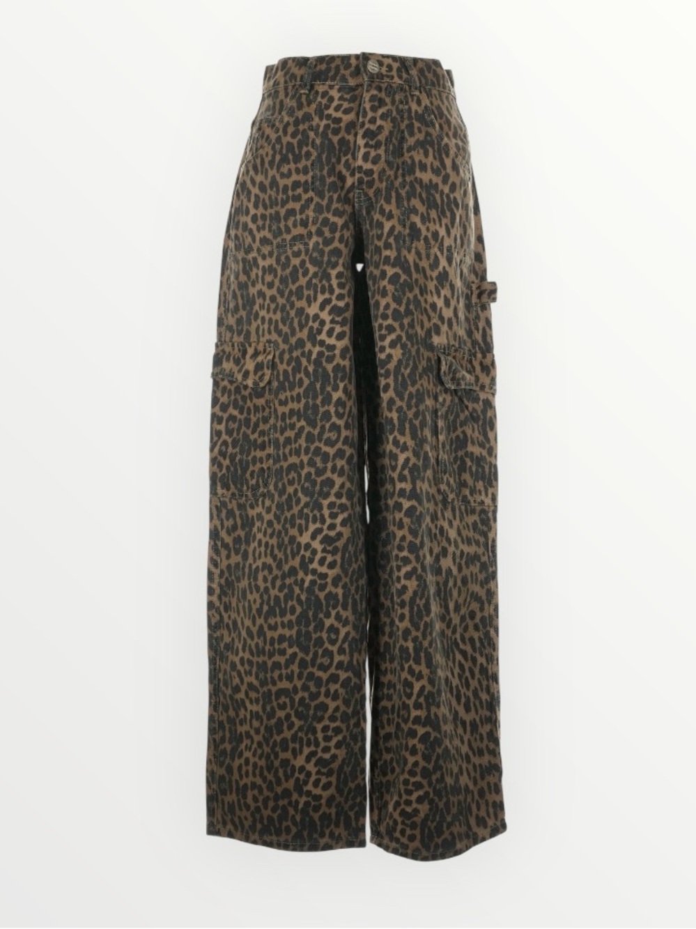 Damson Madder Leopard Carpenter Cargo Pants UK 8 / US 4 - Picture 11 of 16